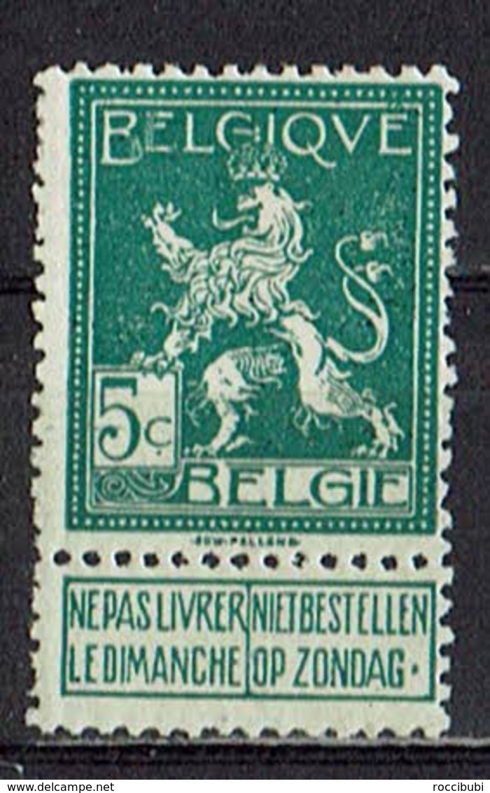 Belgien 1912 // Mi. 91 * - 1912 Pellens