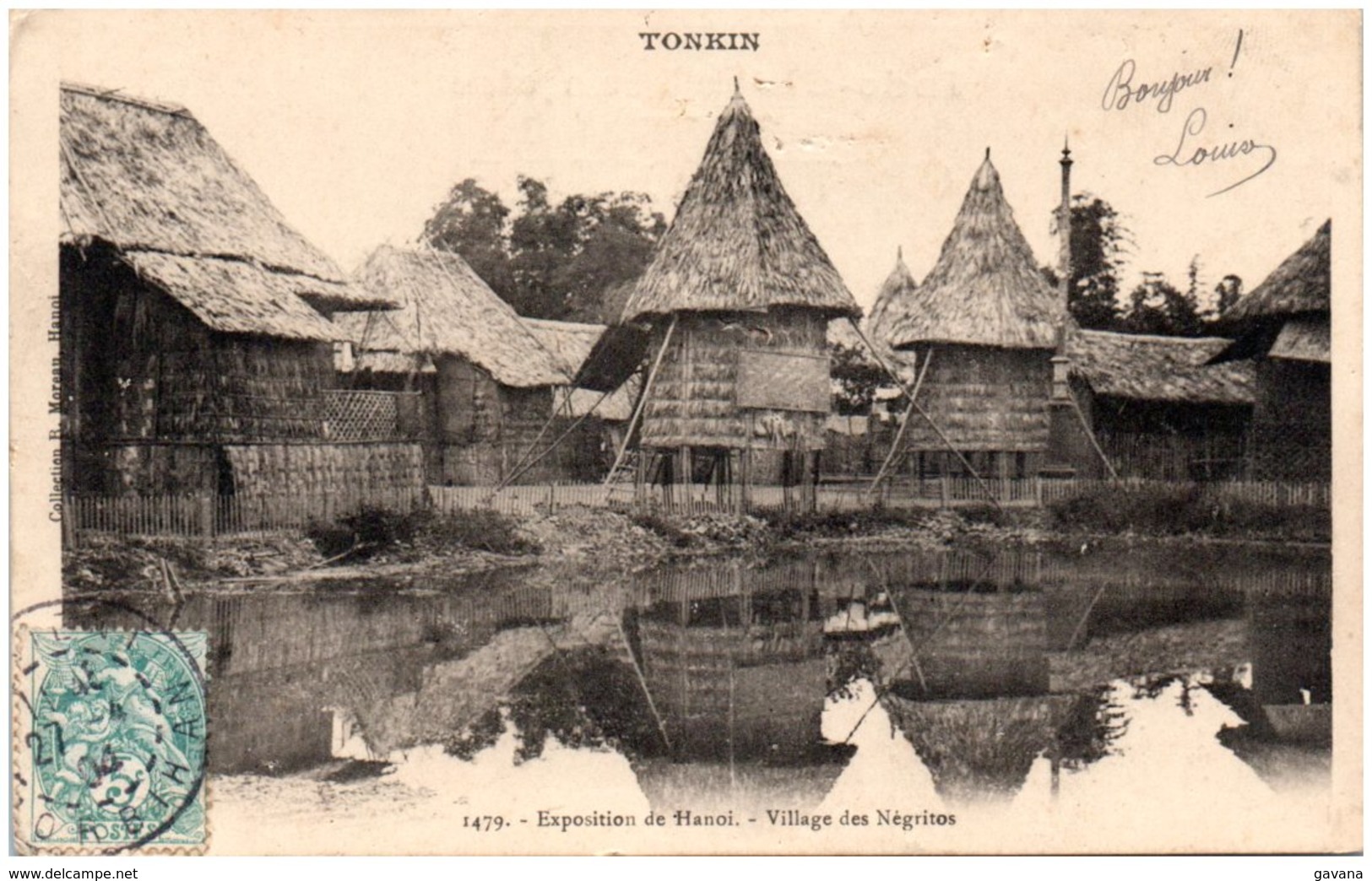 TONKIN - Exposition De HANOI - Village Des Négritos - Vietnam