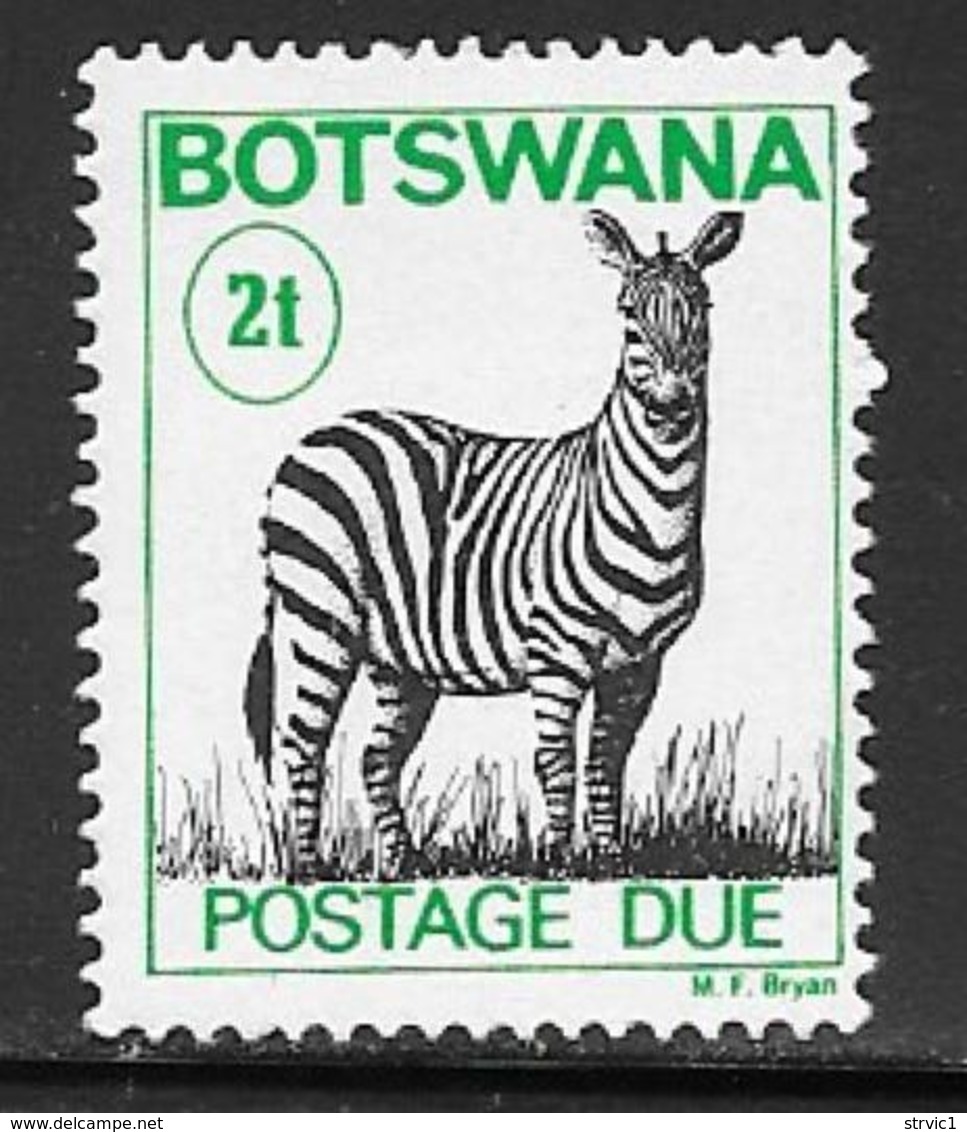 Botswana Scott # J9a MNH Zebra Postage Due, 1984 - Botswana (1966-...)