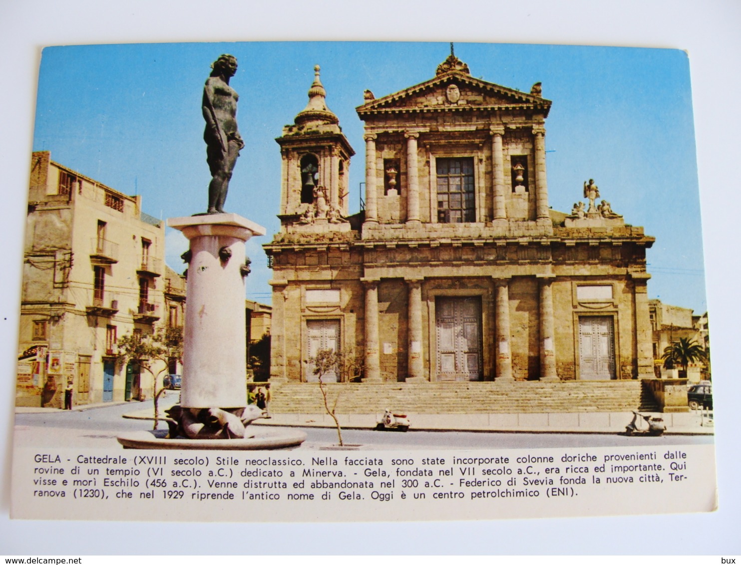 GELA  CATTEDRALE   CALTANISSETTA - SICILIA  NON  VIAGGIATA  COME DA FOTO - Gela