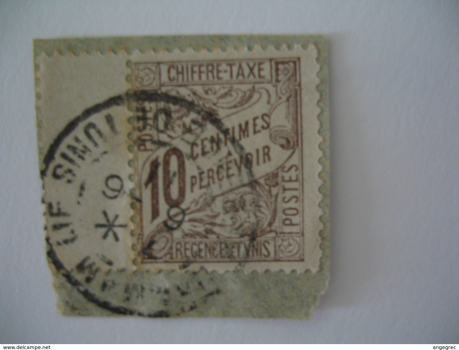 ​​​​​​​Tunisie Oblitération Choisie  De Hamman-Lif  Sur Fragment  Chiffre-Taxe  voir Scan - Postage Due