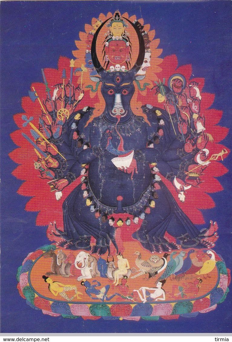 Yamàntaka - Thangka Peint Sur Toile- "Trésor Du Tibet" (Exposition) - Peintures & Tableaux