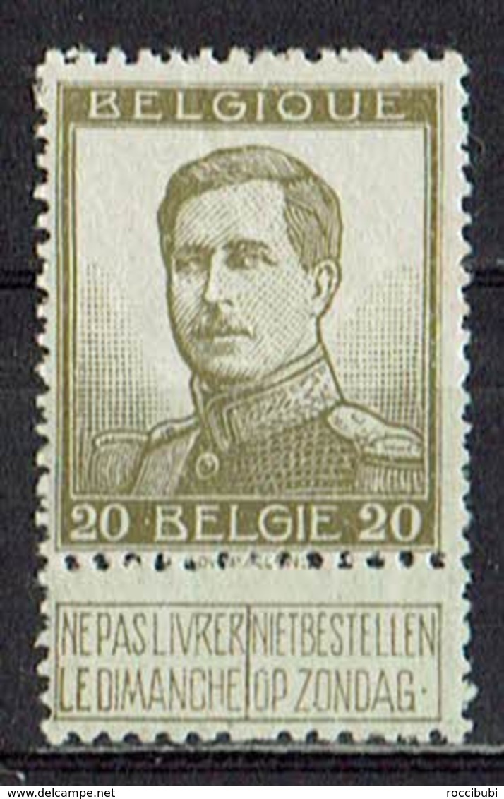 Belgien 1912 // Mi. 101 II ** - 1912 Pellens