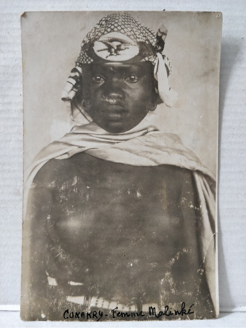 Carte Photo. Conakry. Femme Malinké. Nu. 1927 - Guinea