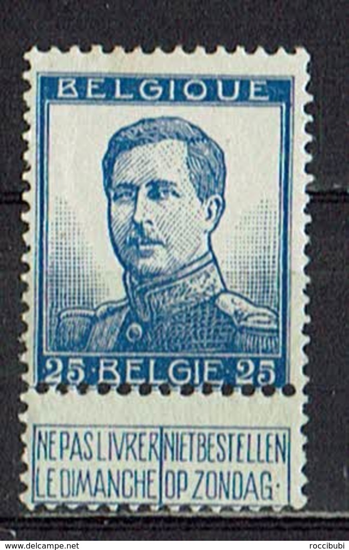Belgien 1912 // Mi. 102 II ** - 1912 Pellens