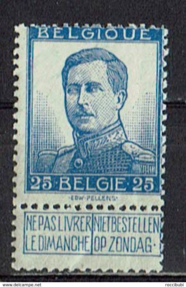 Belgien 1912 // Mi. 102 I ** - 1912 Pellens