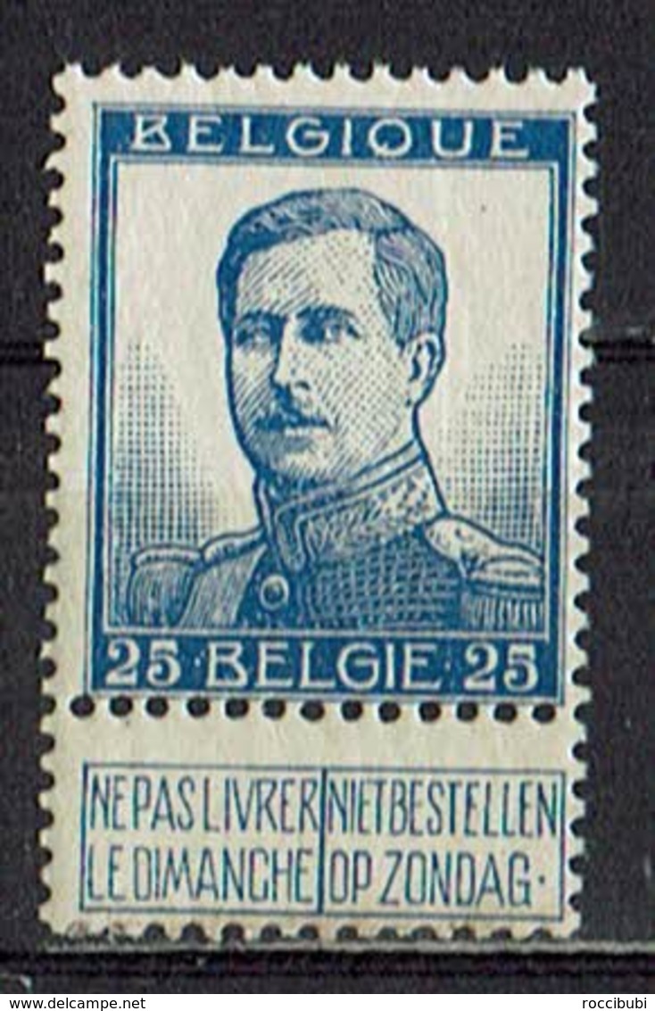 Belgien 1912 // Mi. 102 II ** - 1912 Pellens