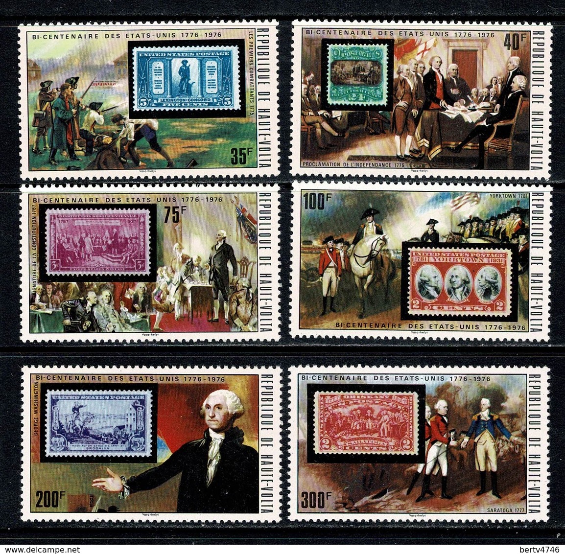 Haute Volta 1975 Yv & T. 342/47**, Mi 551/56**, Sc 352/57**,  MNH - Haute-Volta (1958-1984)