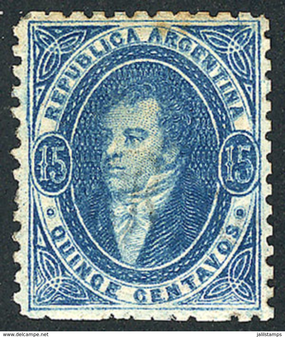 ARGENTINA: GJ.24, 15c. Almost Clear Impression (it Can Be Confused For GJ.22, But The Impression Is Not As Clear), Mint, - Andere & Zonder Classificatie