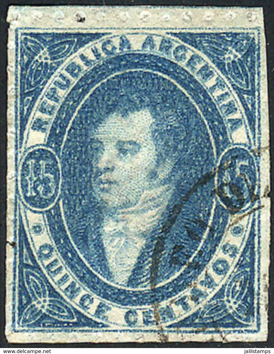 ARGENTINA: GJ.24, 15c. Worn Impression, Fantastic Example! - Andere & Zonder Classificatie