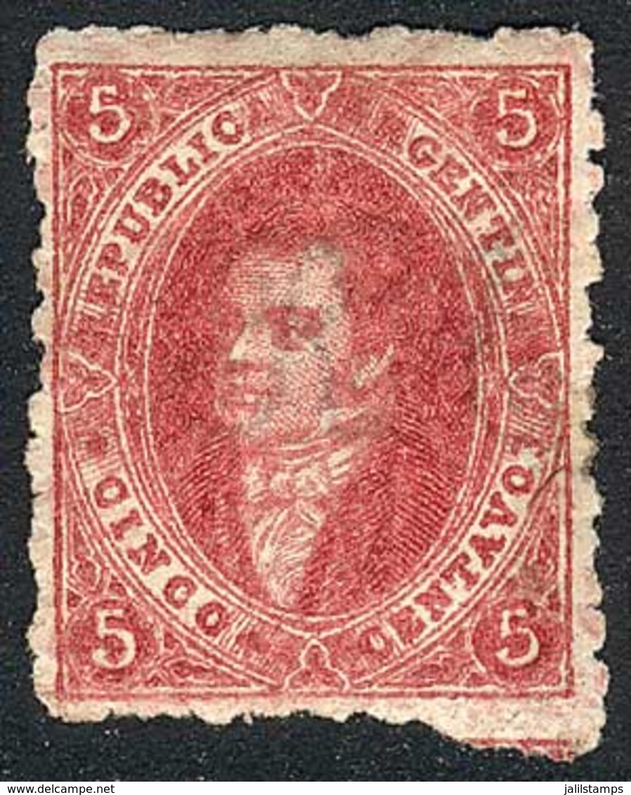 ARGENTINA: GJ.25, 4th Printing, Mint FULL ORIGINAL GUM (+300%, Very Rare), Superb! - Other & Unclassified