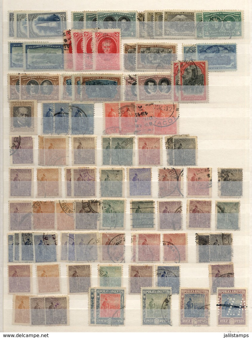 ARGENTINA: Lot Of Old Stamps, Interesting For Beginners Or For Retail Resale With Important Profits, Catalog Value US$37 - Otros & Sin Clasificación