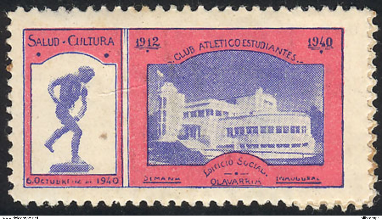 ARGENTINA: Olavarría: Club Atlético Estudiantes, Inauguration New Building, 1940, Rare! - Other & Unclassified