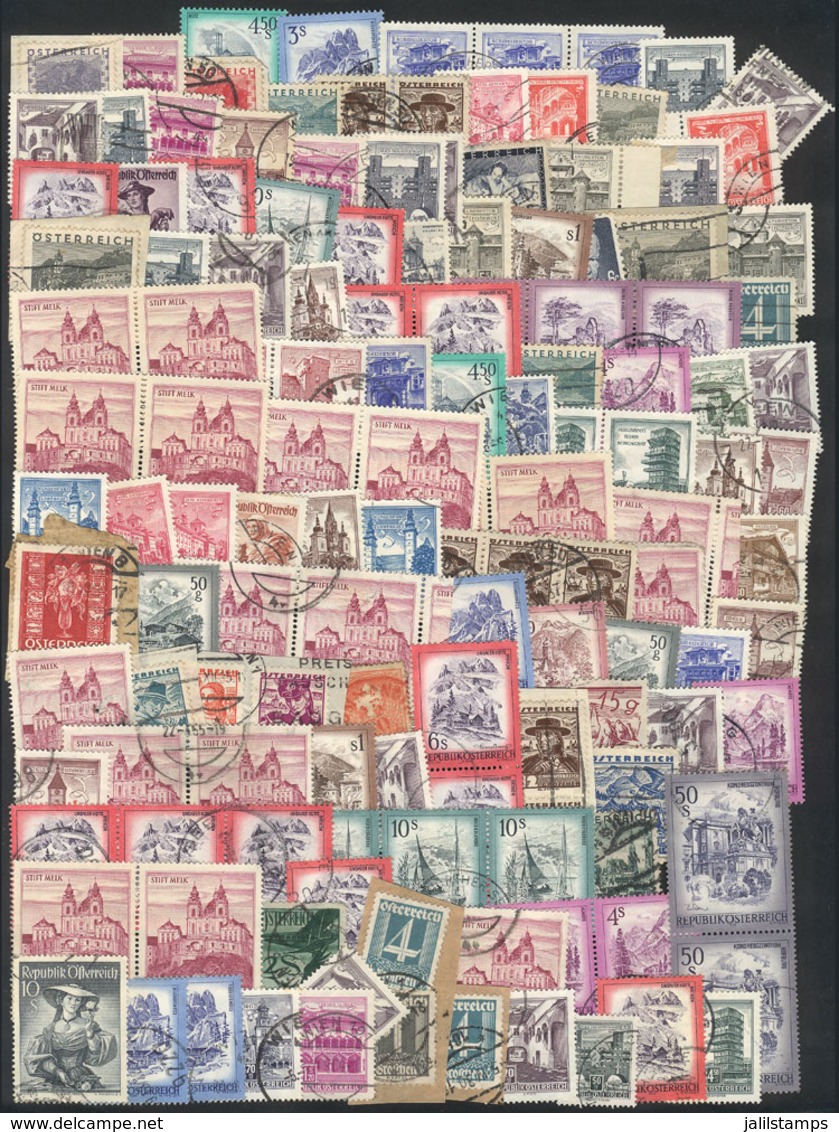 AUSTRIA: Lot Of Used Stamps, Interesting, Fine To VF General Quality, Low Start! - Sonstige & Ohne Zuordnung