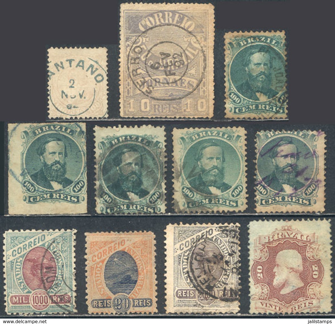 BRAZIL: Lot Of Old Stamps, Including Some Good Values, Nice Postmarks Etc., High Retail Value, Good Opportunity! - Other & Unclassified