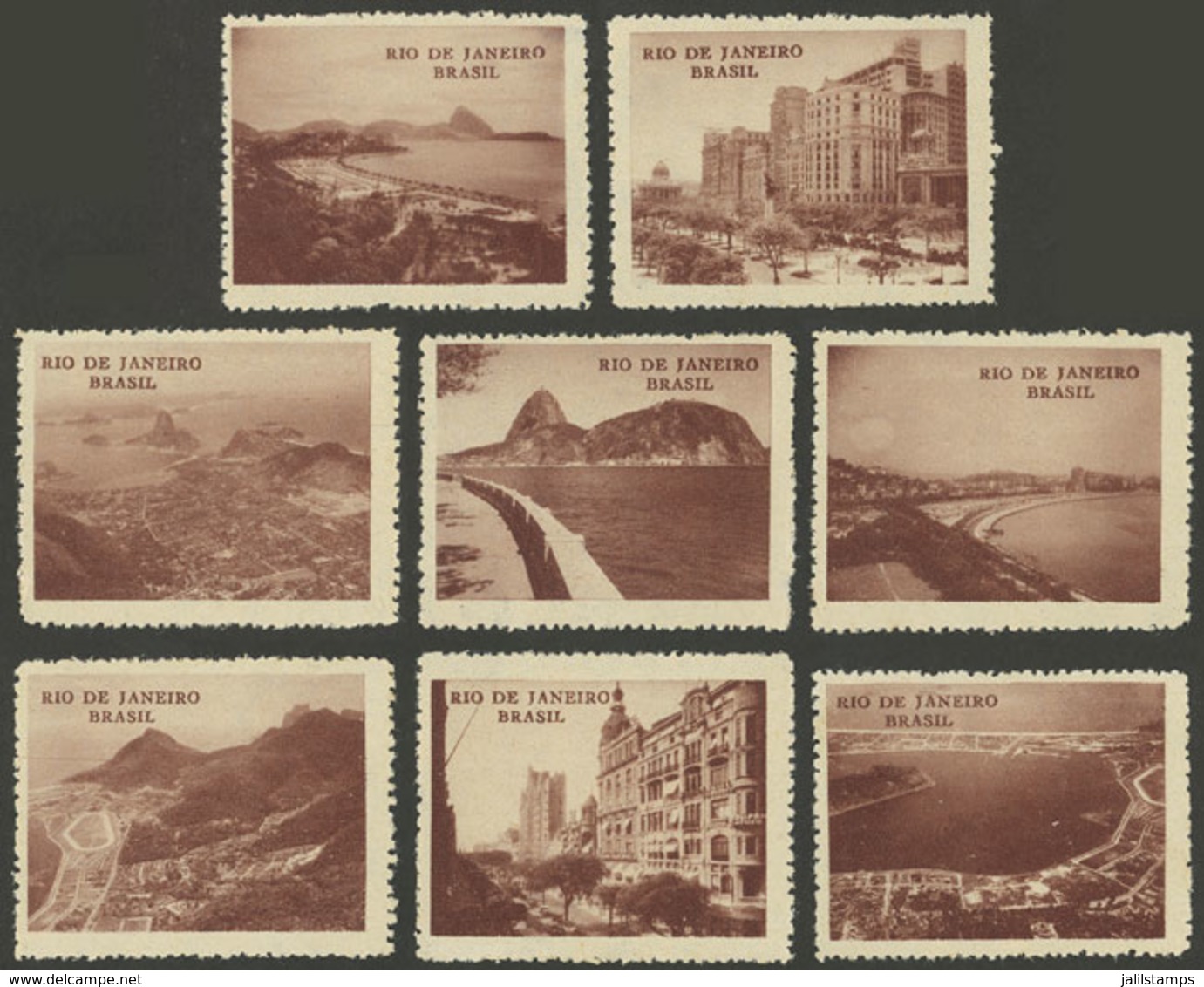 BRAZIL: RIO DE JANEIRO: 8 Old Cinderellas With Very Nice Views! - Andere & Zonder Classificatie