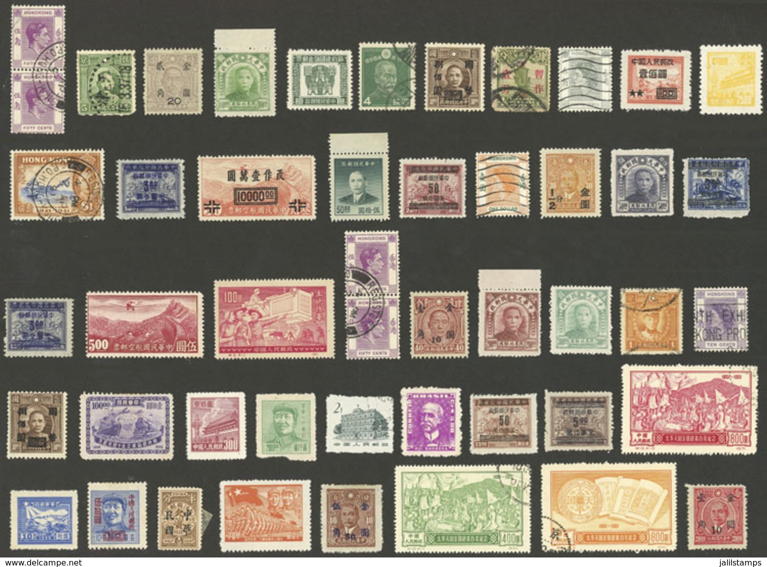 CHINA: Envelope Containing Interesting Group Of Stamps Of Varied Periods, Used Or Mint (they Can Be Without Gum), Some C - Autres & Non Classés