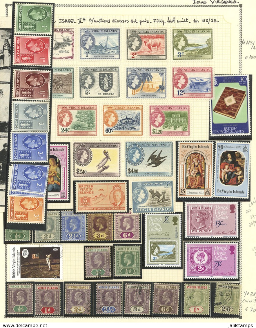 BRITISH COLONIES: Collection On Album Pages, With Used Or Mint Stamps (they Can Be Without Gum, Many MNH), Including Sev - Other & Unclassified