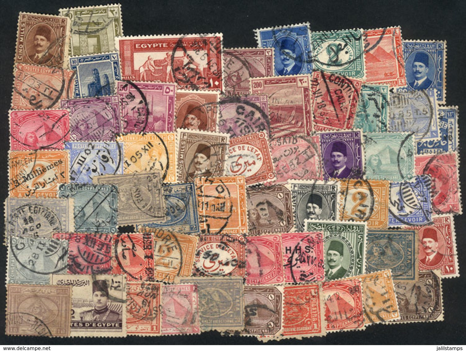 EGYPT: Lot Of Used Stamps, Mostly Old, Interesting! - Otros & Sin Clasificación
