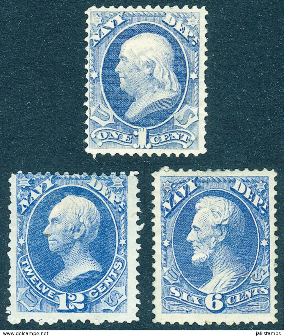 UNITED STATES: Sc.O35 + O38 + O41, Mint Original Gum, Fine Quality, Catalog Value US$530. - Sonstige & Ohne Zuordnung