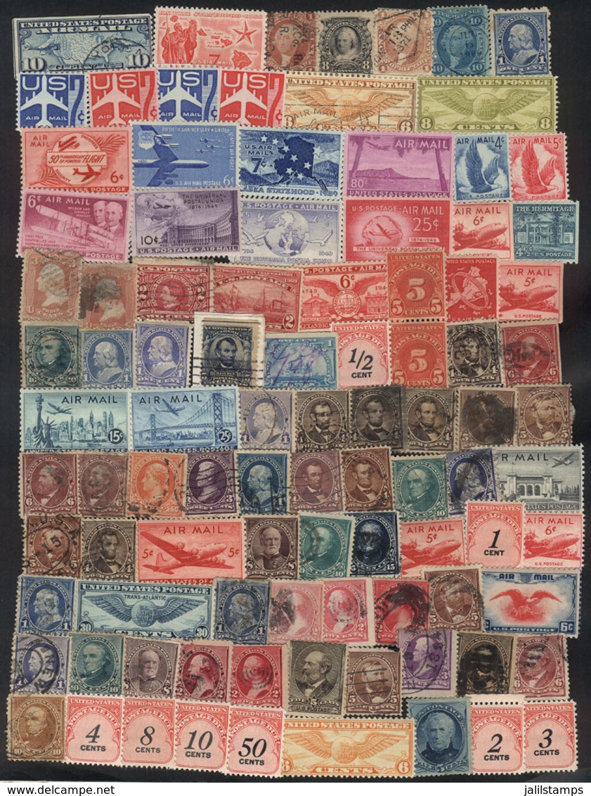 UNITED STATES: Varied Lot Of Stamps, Used Or Mint (they Can Be Without Gum), Mixed Quality (from Some Of VF Quality To O - Sonstige & Ohne Zuordnung