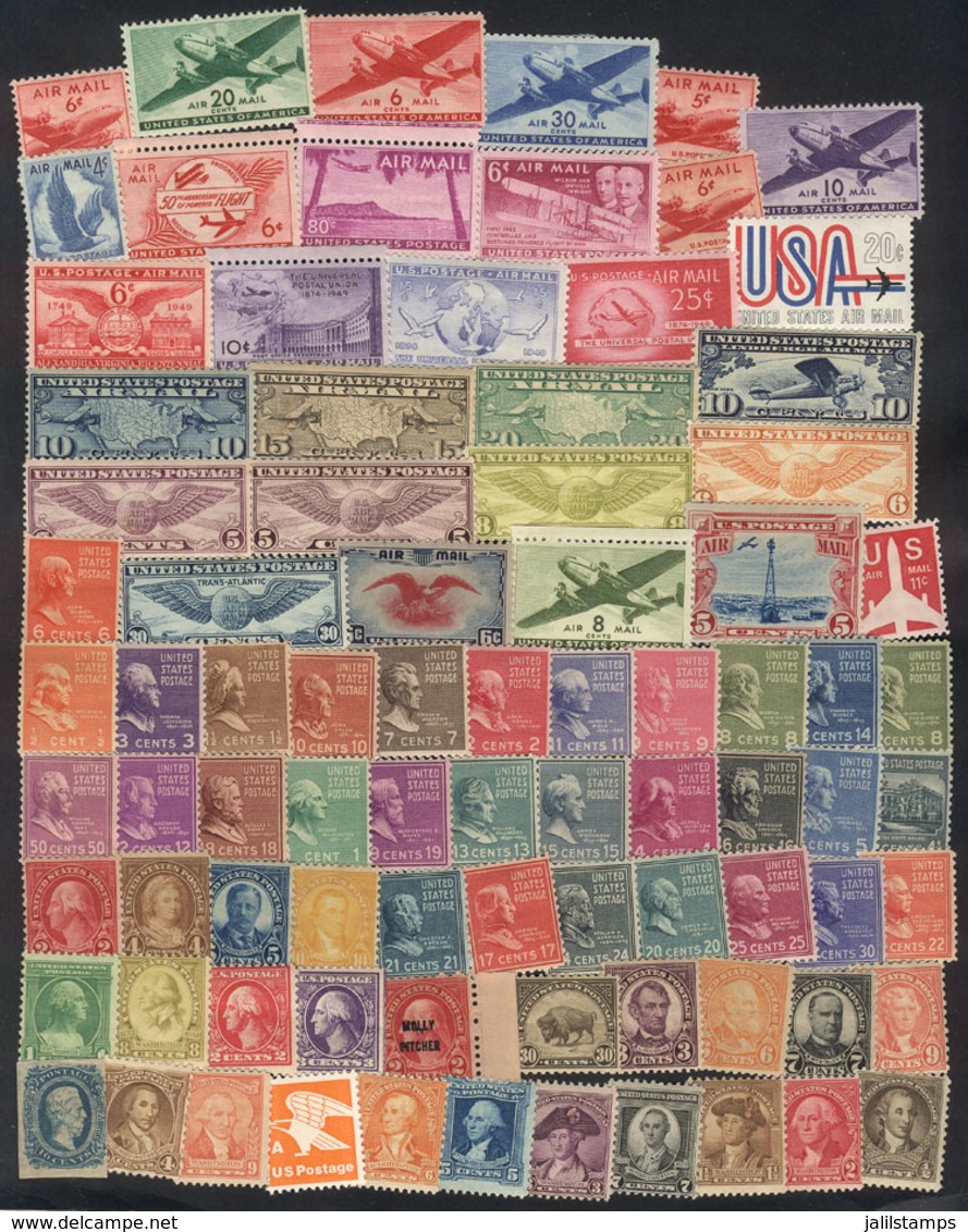 UNITED STATES: Lot Of Stamps Mint Original Gum (some MNH, Others Lightly Hinged), The General Quality Is Fine To VF (som - Other & Unclassified