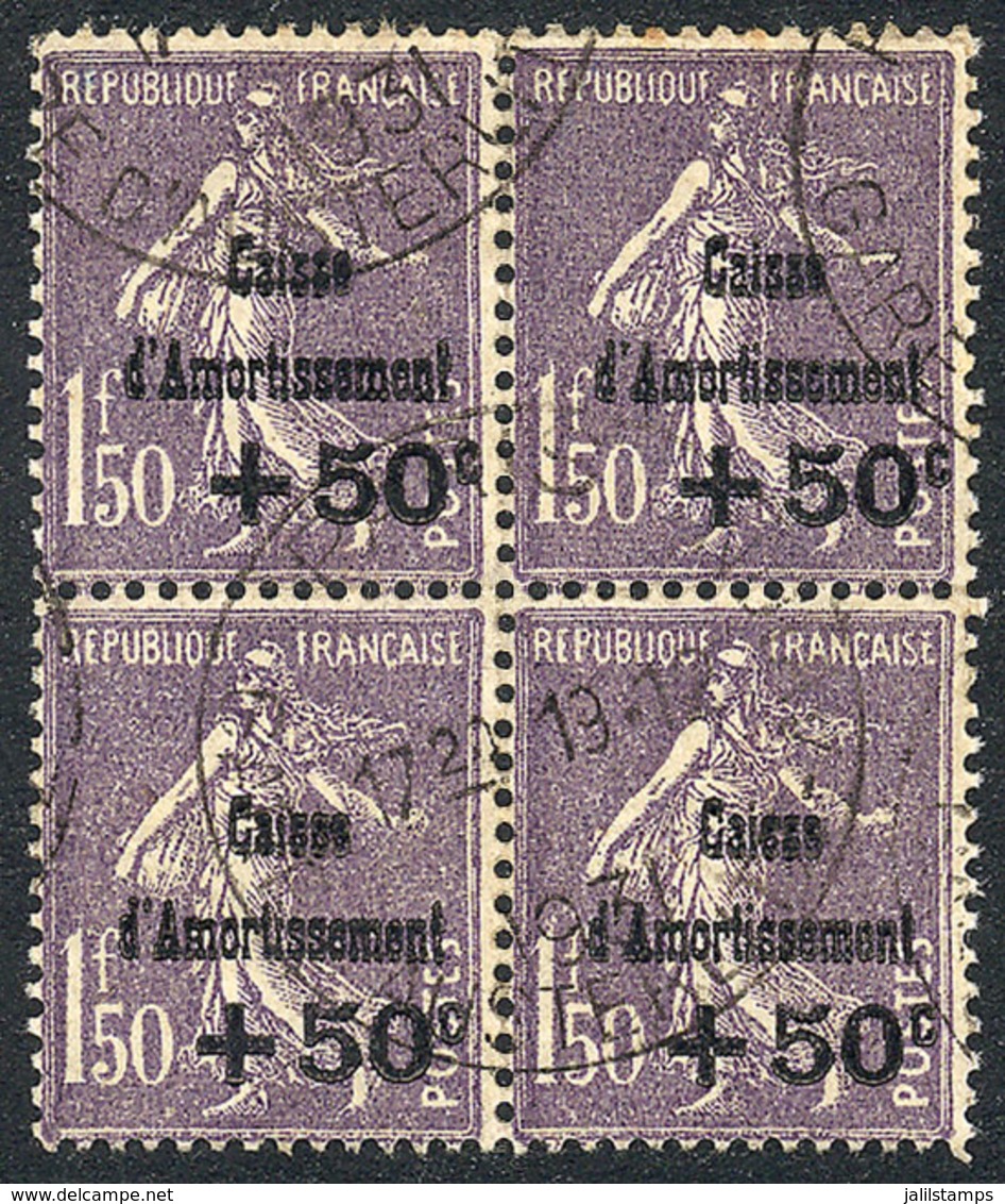 FRANCE: Yvert 268, Fantastic Used Block Of 4, Very Fine Quality, Rare, Catalog Value Euros 320. - Sonstige & Ohne Zuordnung