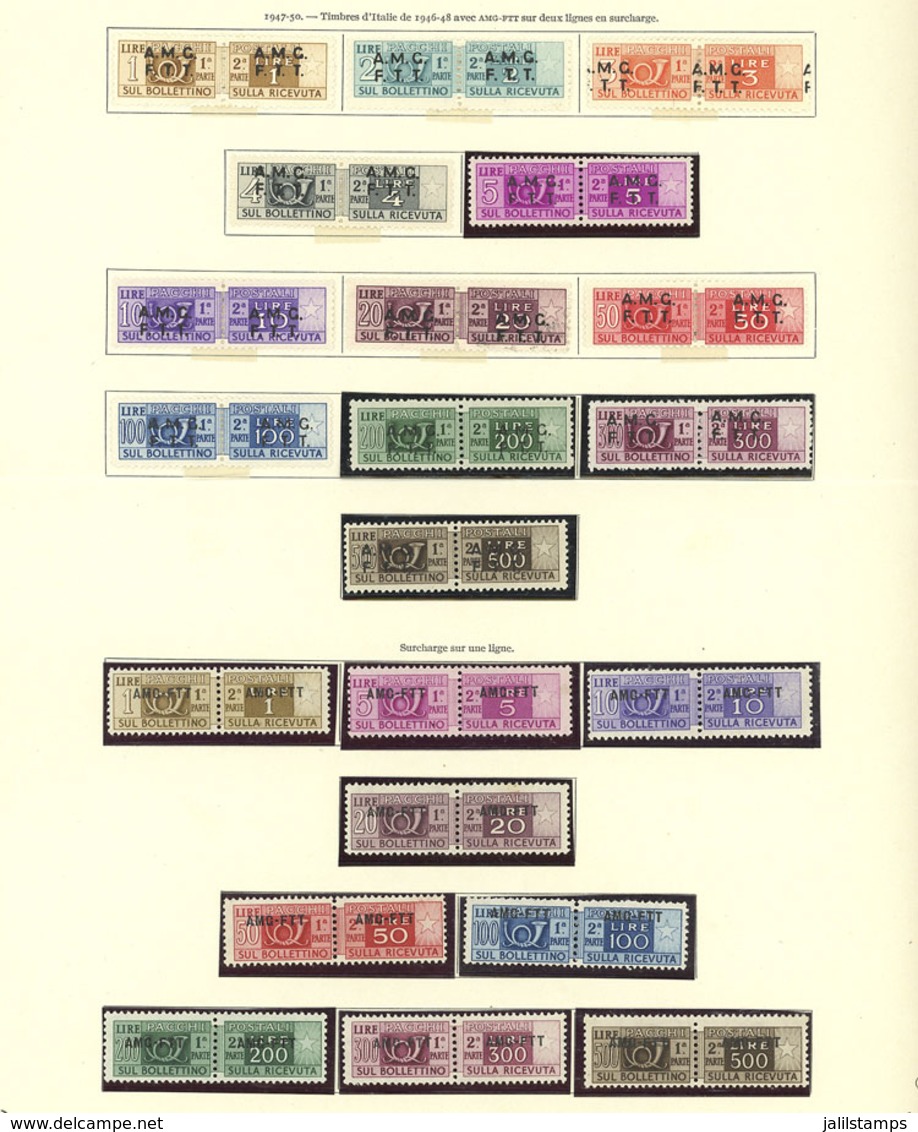 ITALY - TRIESTE A: Collection Almost Complete (only About 5 Stamps Are Missing!) On Yvert Album Pages, Very Lightly Hing - Otros & Sin Clasificación