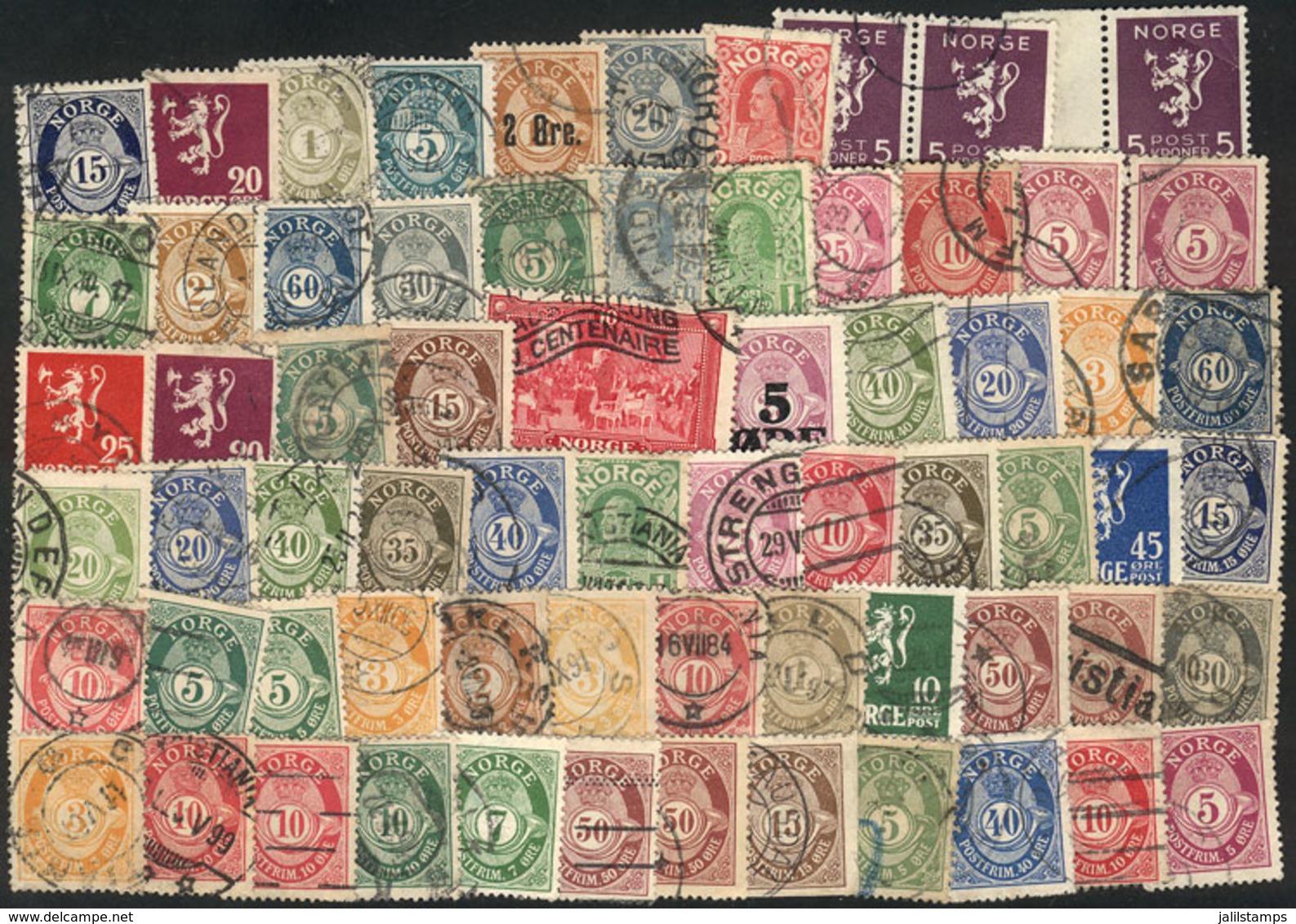 NORWAY: Several Hundreds Used Stamps, Most Of VF Quality, Perfect Lot To Start Collecting The Country, High Catalog Valu - Sonstige & Ohne Zuordnung