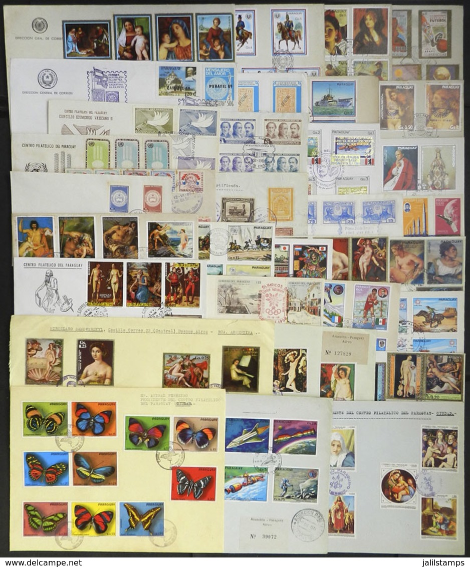 PARAGUAY: Over 30 VERY THEMATIC FDC Covers, All Different, Most Of Fine To VF Quality, Excellent Opportunity For Retail  - Paraguay