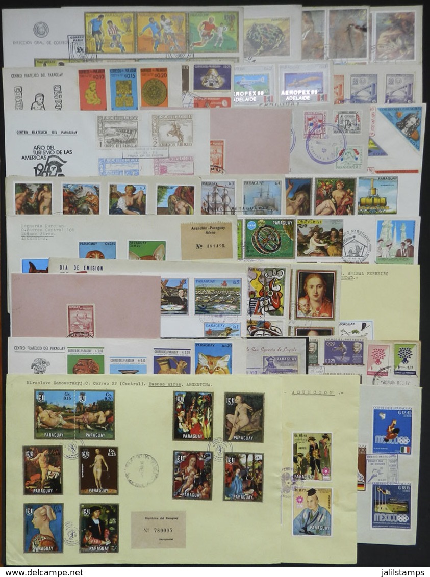 PARAGUAY: Over 30 VERY THEMATIC FDC Covers, All Different, Most Of Fine To VF Quality, Excellent Opportunity For Retail  - Paraguay