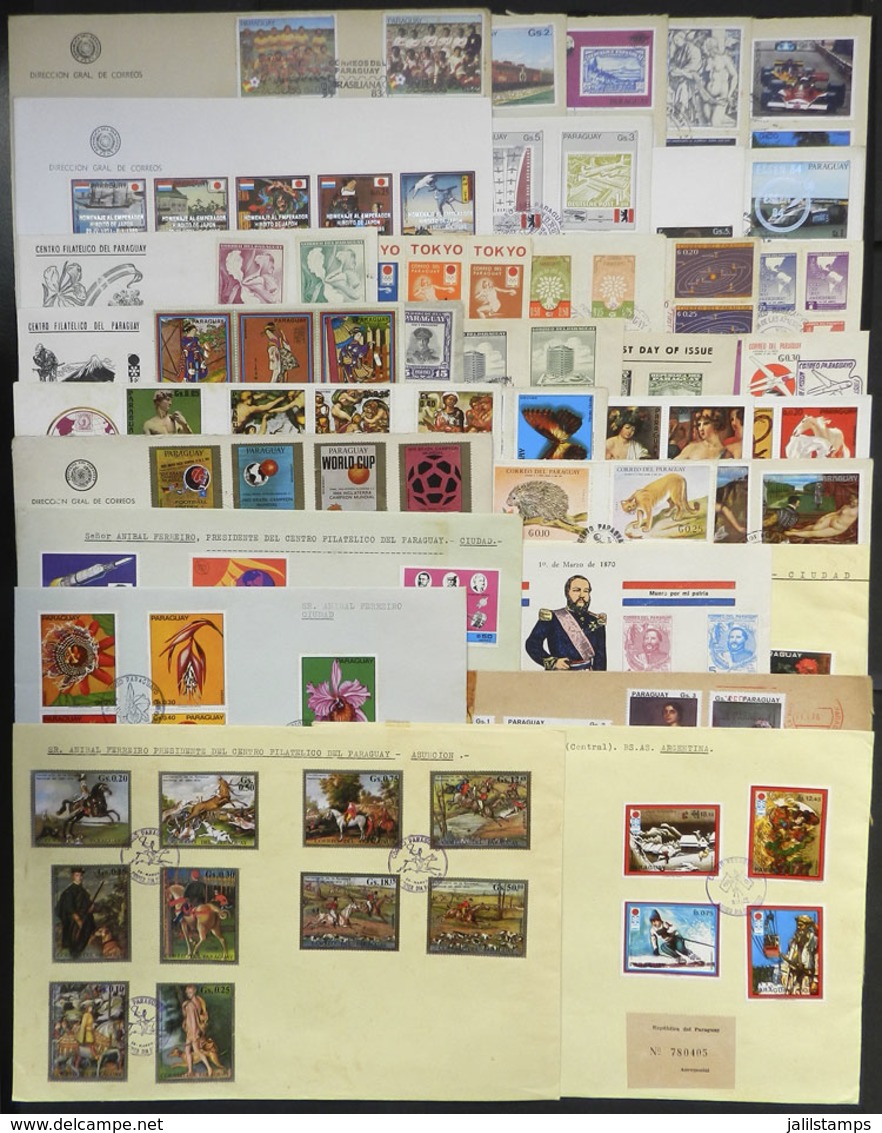 PARAGUAY: Over 30 VERY THEMATIC FDC Covers, All Different, Most Of Fine To VF Quality, Excellent Opportunity For Retail  - Paraguay