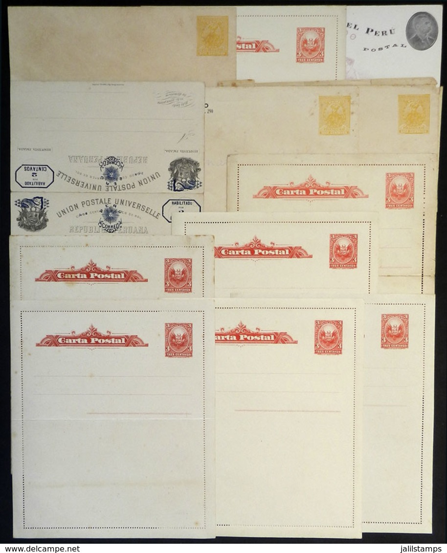 PERU: 12 Old Unused Postal Stationeries, Most Of Fine Quality, Low Start! - Peru