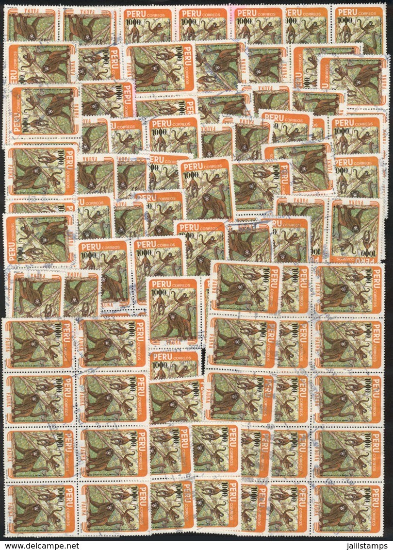 PERU: Sc.818 X300 Used Stamps, VF General Quality, Catalog Value US$570. - Perú