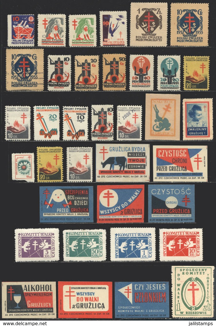 POLAND: FIGHT AGAINST TUBERCULOSIS: 36 Beautiful Cinderellas, VF Quality! - Other & Unclassified