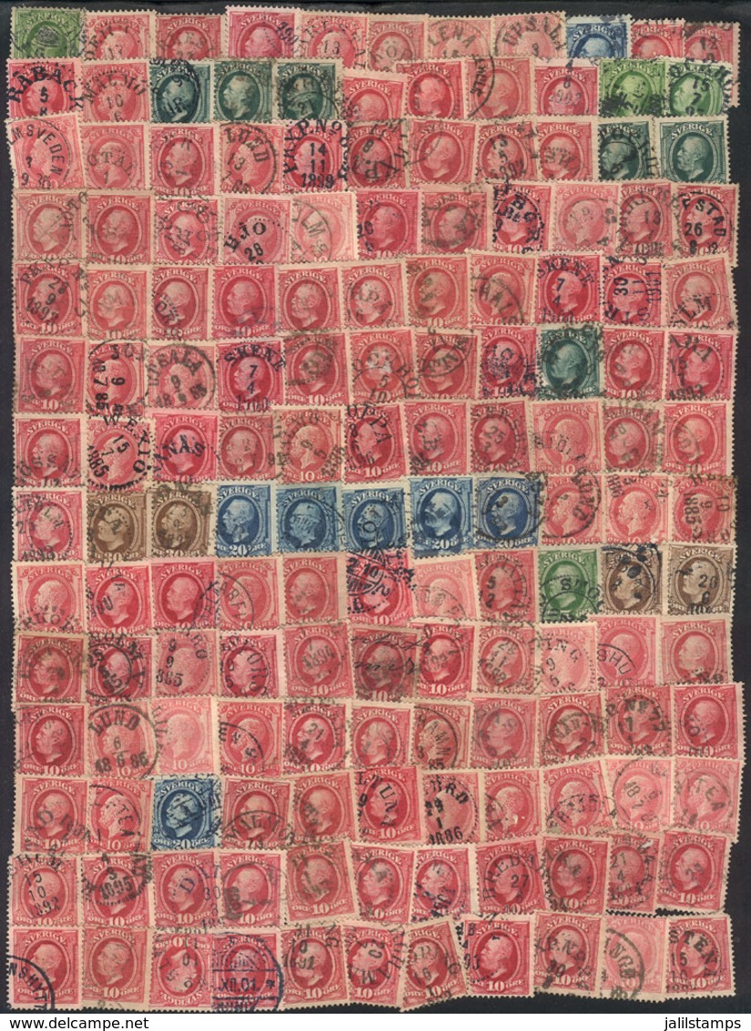 SWEDEN: Several Dozens Old Used Stamps, VF General Quality, The Expert Will Surely Find Scarce Cancels! - Other & Unclassified