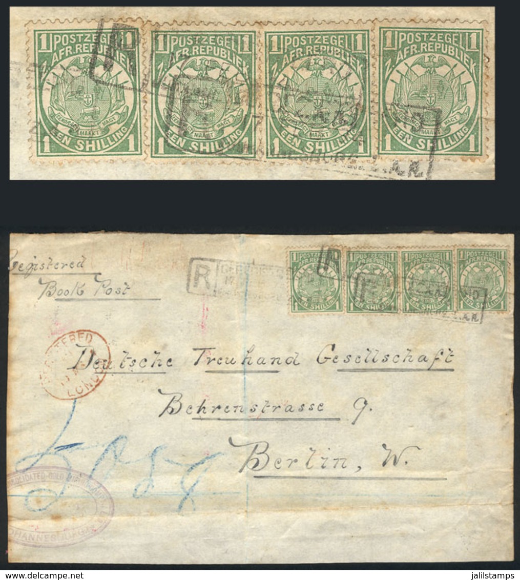 TRANSVAAL: Front Of A Registered Parcel Post Cover That Contained Books, Sent From Johannesburg To Berlin In NO/1894 Fra - Transvaal (1870-1909)