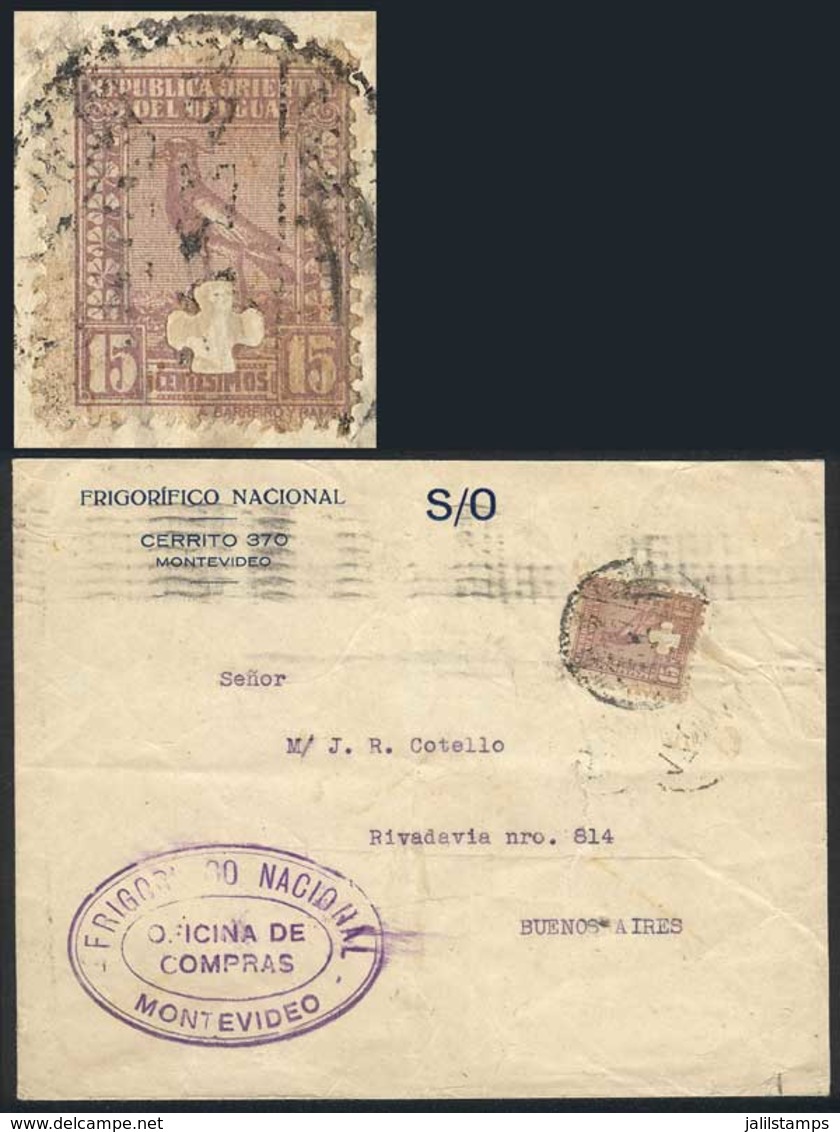 URUGUAY: Cover Of The "Frigorífico Nacional" Sent To Argentina On 27/MAY/1931, Franked By Regular Mail Stamp Sc.293 With - Uruguay