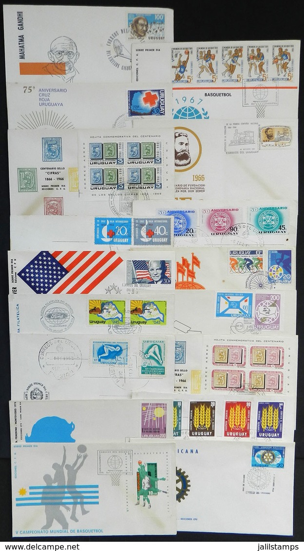 URUGUAY: 17 Very Thematic FDC Covers, Fine General Quality, Low Start! - Uruguay