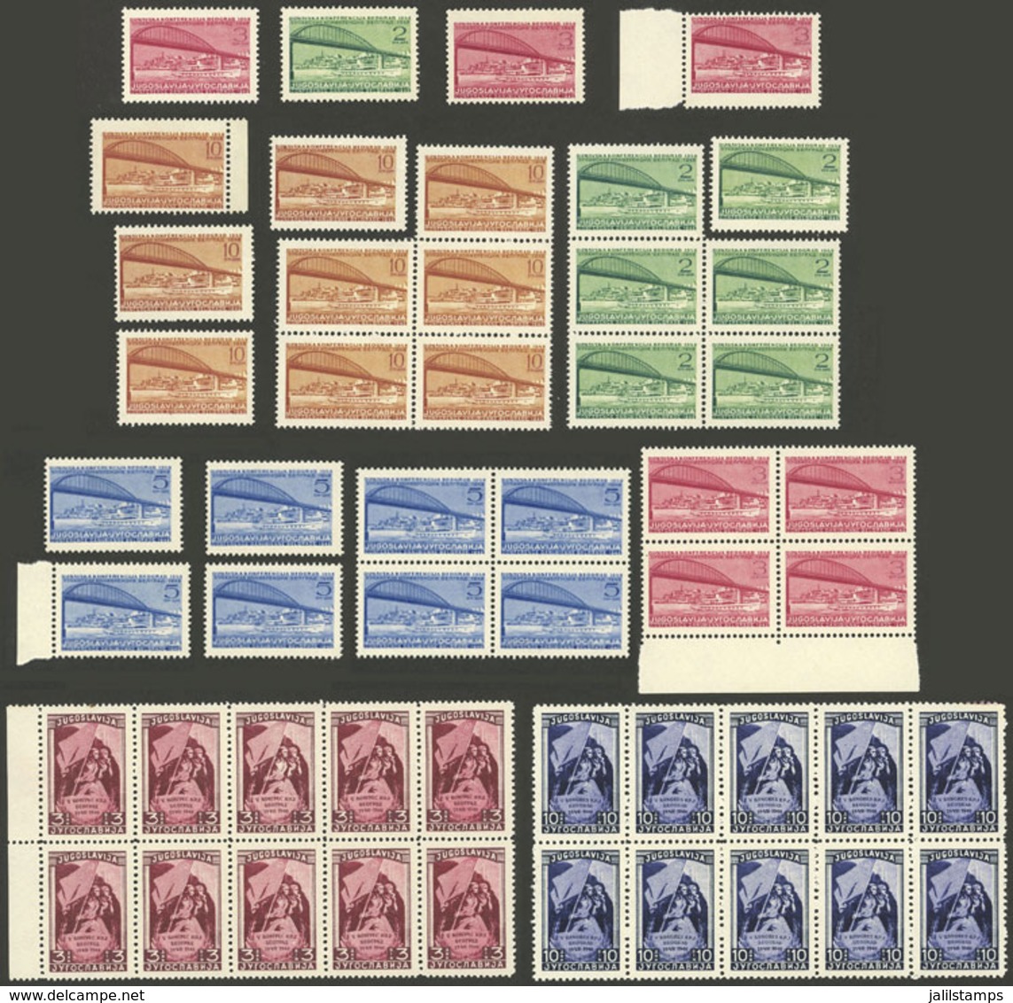 YUGOSLAVIA: Lot Of MNH Stamps, Very Fine General Quality, Good Opportunity At Low Start! - Otros & Sin Clasificación