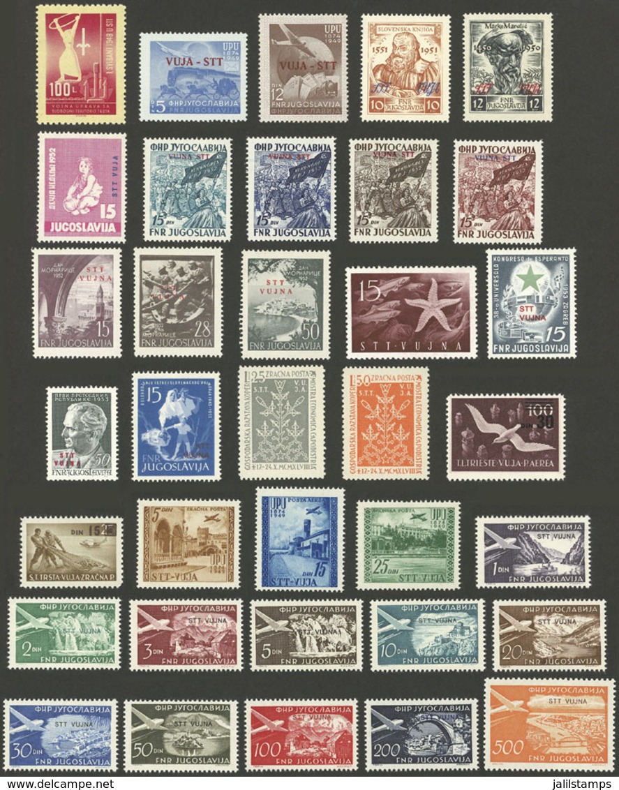 YUGOSLAVIA - TRIESTE B: Small Lot Of Varied Stamps, Most Mint Lightly Hinged (some MNH), Very Fine Quality, Yvert Catalo - Sonstige & Ohne Zuordnung