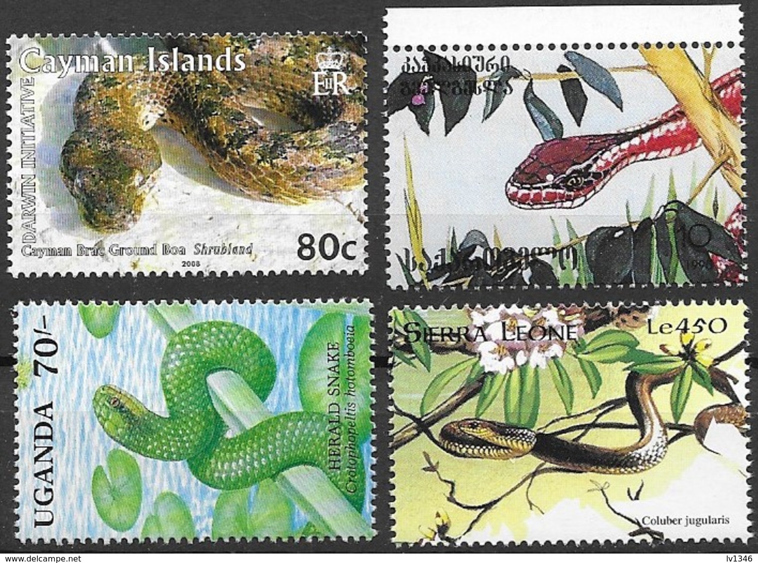 Sl5 Snakes 4 Stamps MNH-neuf - Serpents