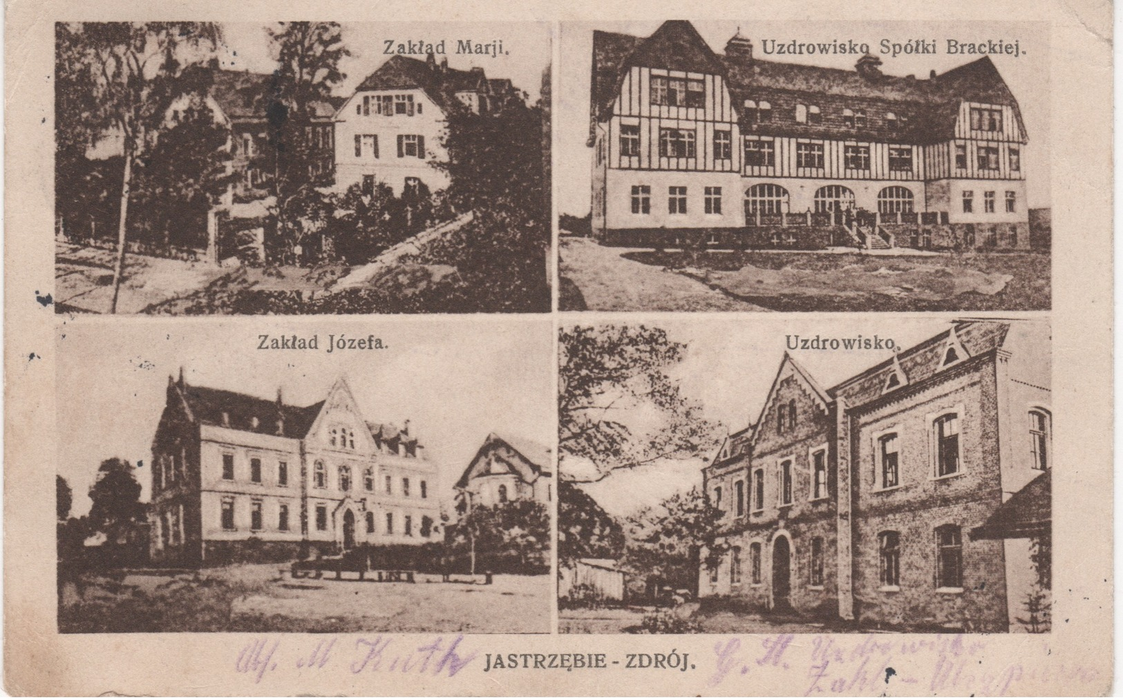 Alte Ansichtskarte Jastrzębie Zdrój Nach Siemianowice, 1927 - Poland