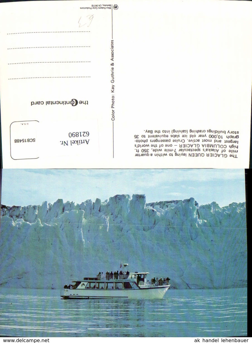 621890,The Glacier Queen Columbia Glacier Schiff Alaska - Sonstige & Ohne Zuordnung