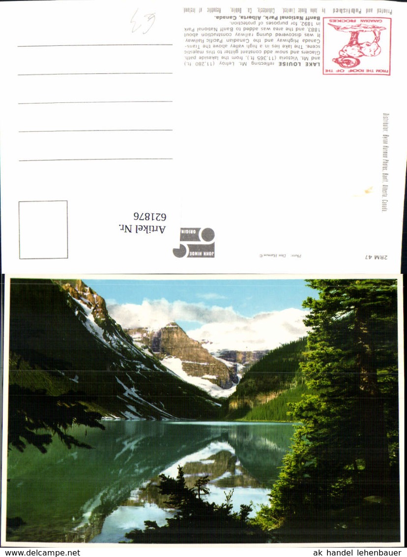 621876,Lake Louise Mount Lefroy And Mount Victoria Banff National Park Alberta Canada - Unclassified