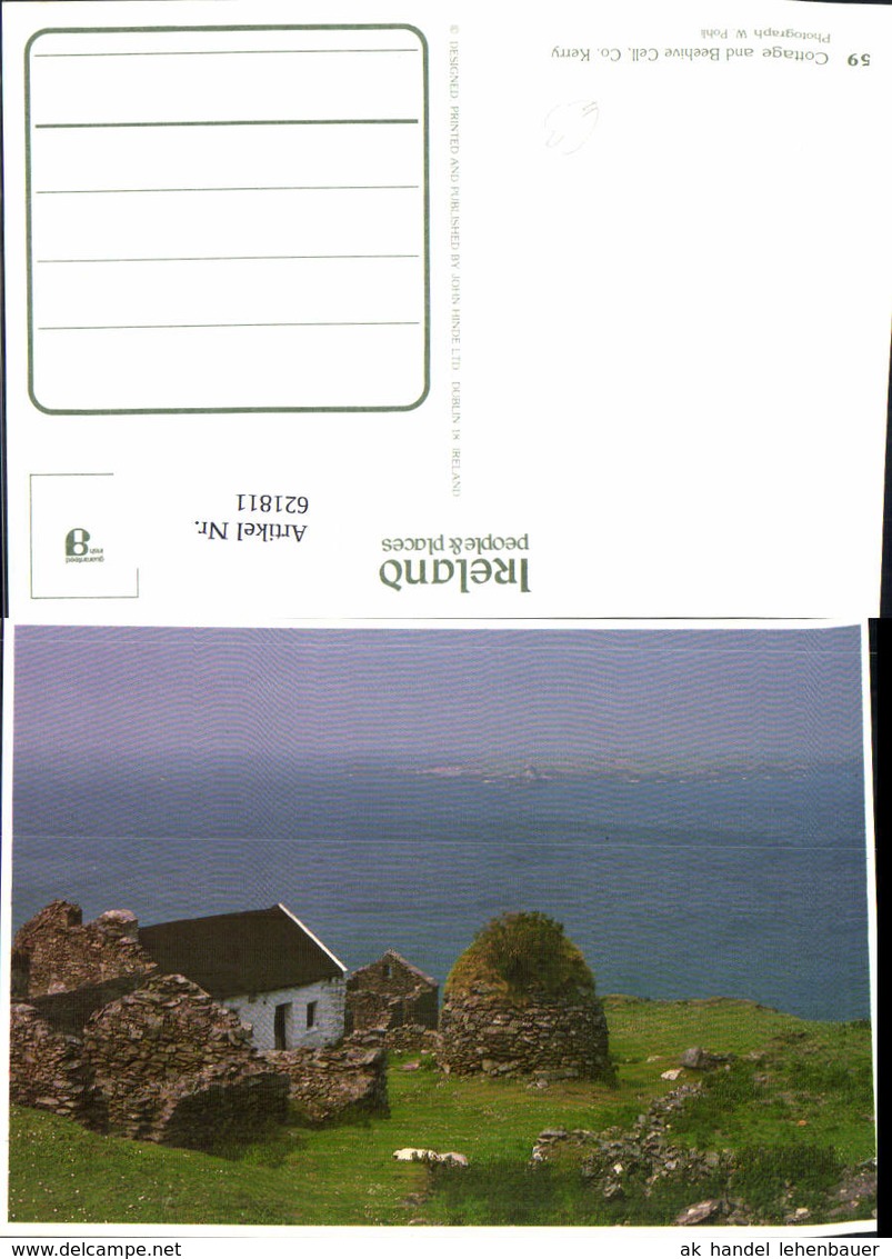 621811,Cottage And Beehive Cell Kerry Irland Ireland - Ohne Zuordnung