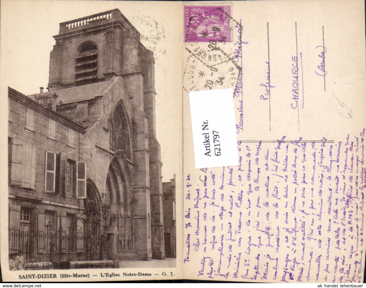 621797,Saint-Dizier Haute Marne L Eglise Notre Dame France - Saint Dizier