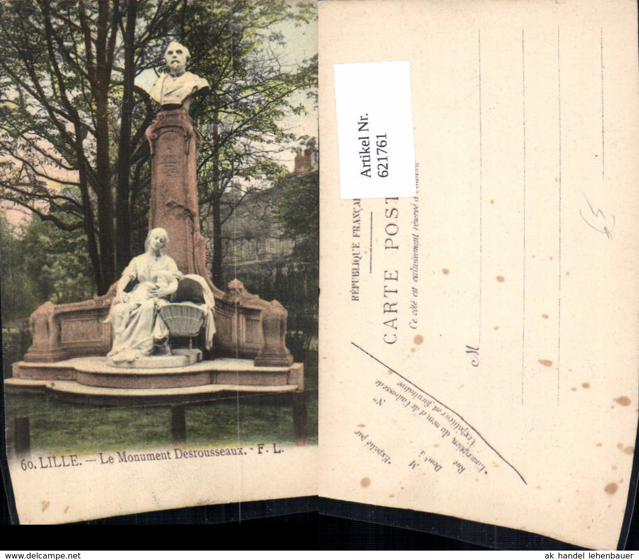 621761,Lille Le Monument Desrousseaux France - Sonstige & Ohne Zuordnung