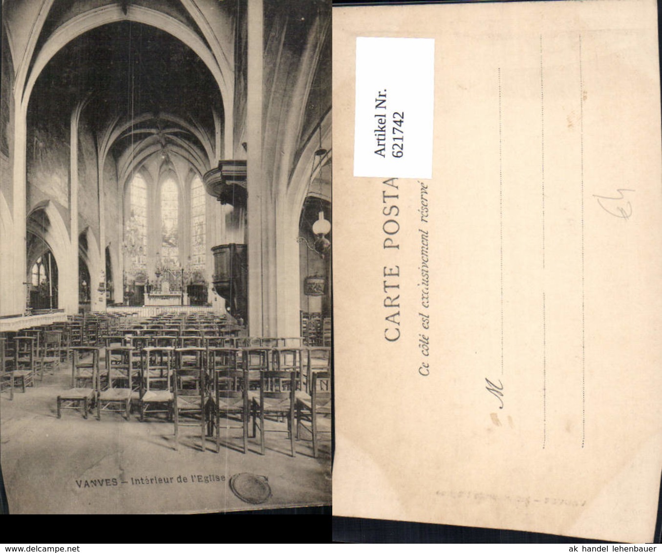 621742,Vanves Interieur De L Eglise Kirche Innenansicht France - Sonstige & Ohne Zuordnung