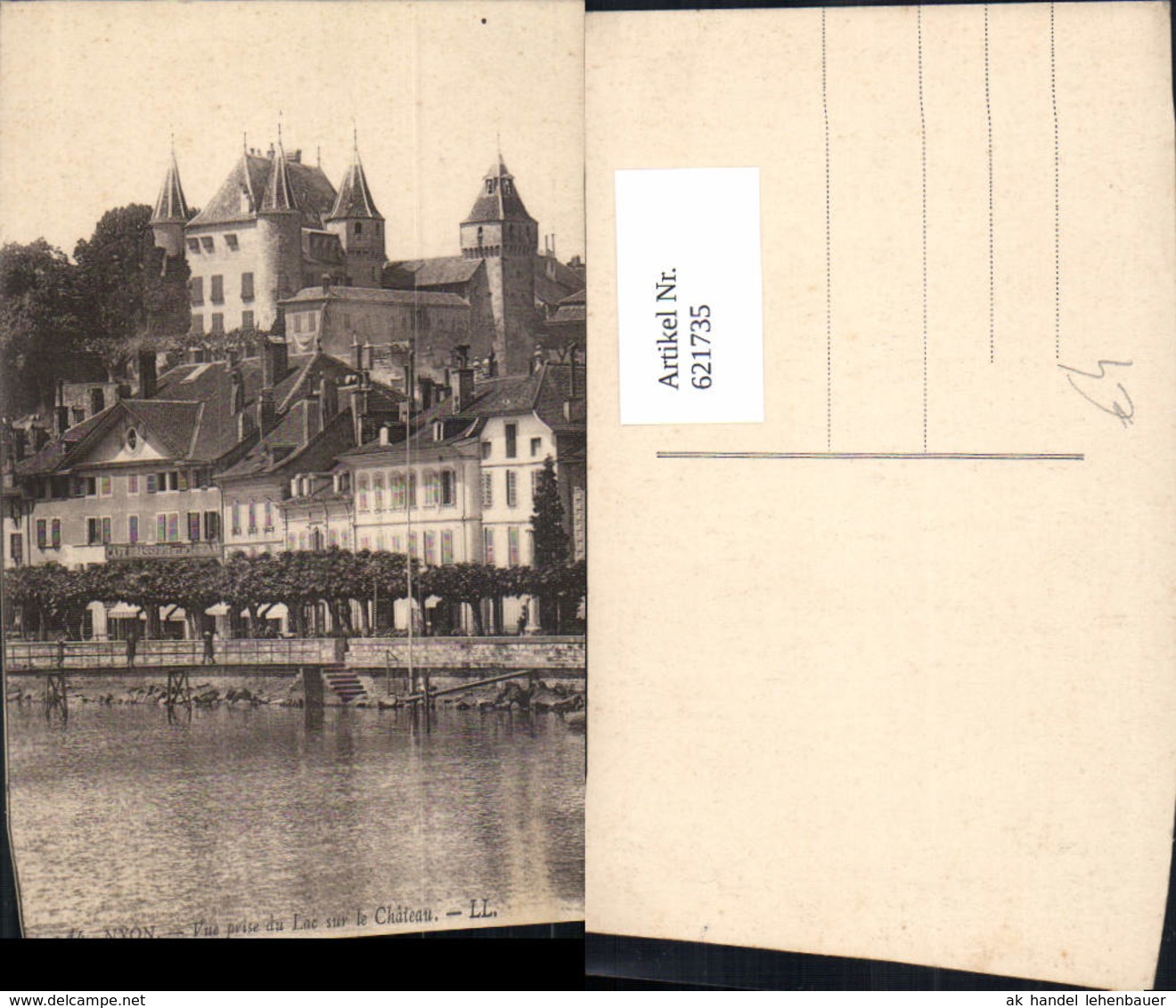 621735,Nyon Vue Prise Du Lac Sur Le Chateau France - Sonstige & Ohne Zuordnung